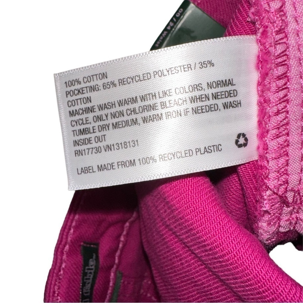 WILD Fable Highest Rise Mom Jean Cuffed Shorts in Fuchsia Pink - Picture 8 of 13